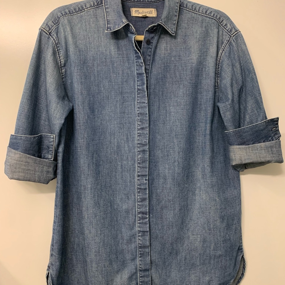🔥Sale 🔥Madewell • XS • chambray button down